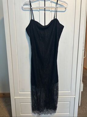 Abercrombie & Fitch Black Lace Slip Dress, MP